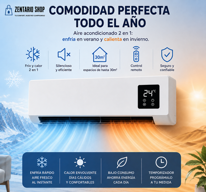 Mini aire acondicionado 2 en 1 - DuoClima™