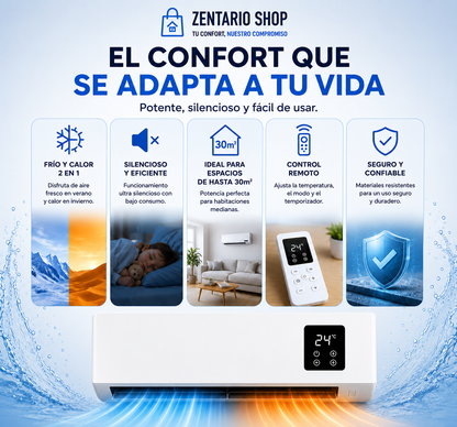 Mini aire acondicionado 2 en 1 - DuoClima™