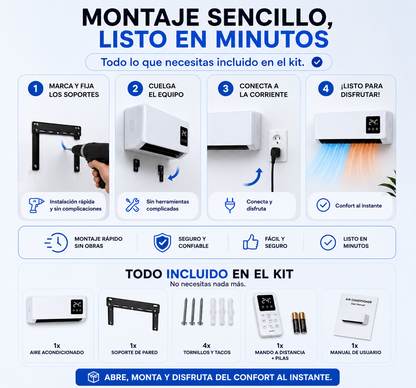 Mini aire acondicionado 2 en 1 - DuoClima™