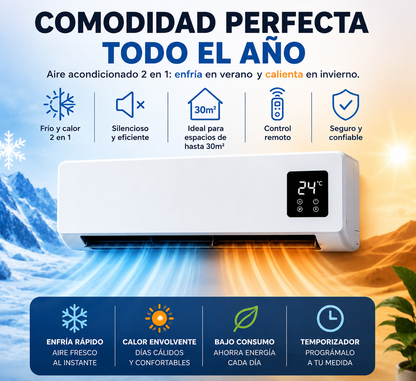 Mini aire acondicionado 2 en 1 - DuoClima™