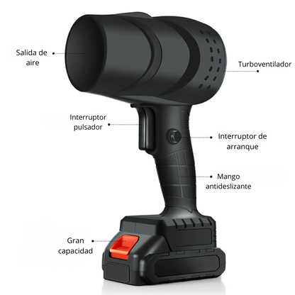Soplador de aire potente + dos baterías - TurboJet™
