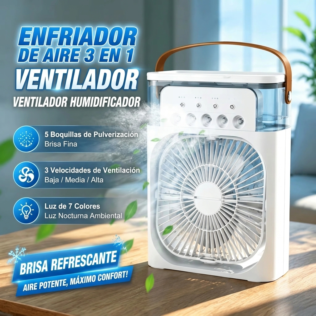 Mini Climatizador 3 en 1 - BrisaZen™